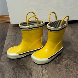 Joe Fresh Yellow Kids Rain Boots Toddler Size 6